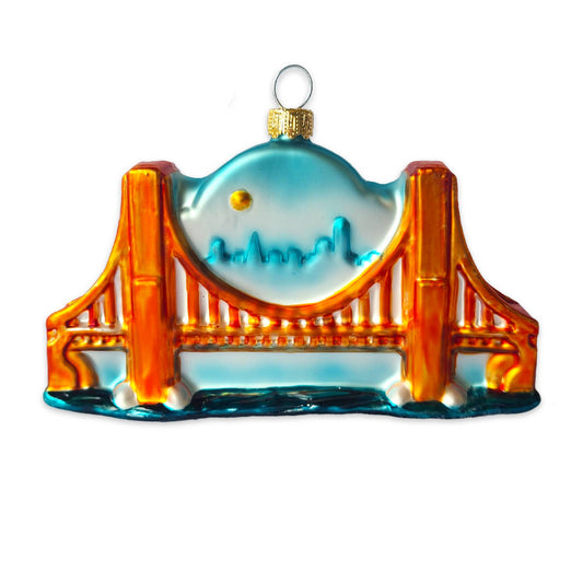 SF Mercantile - Golden Gate Bridge Glass Ornament