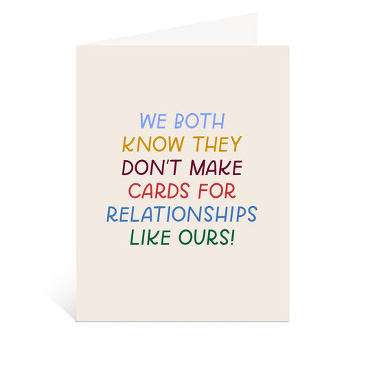 Just Follow Your Art - Our Relationship Greeting Card