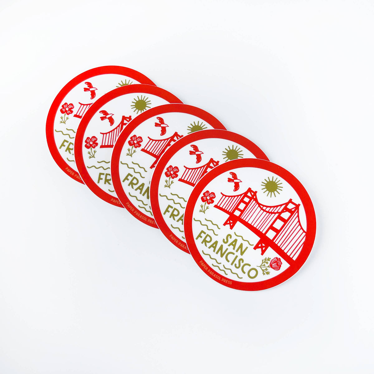 Paper Parasol Press - San Francisco Icons Sticker