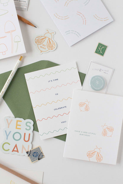 Line & Kind Paper - Birthday - It’s Time to Celebrate