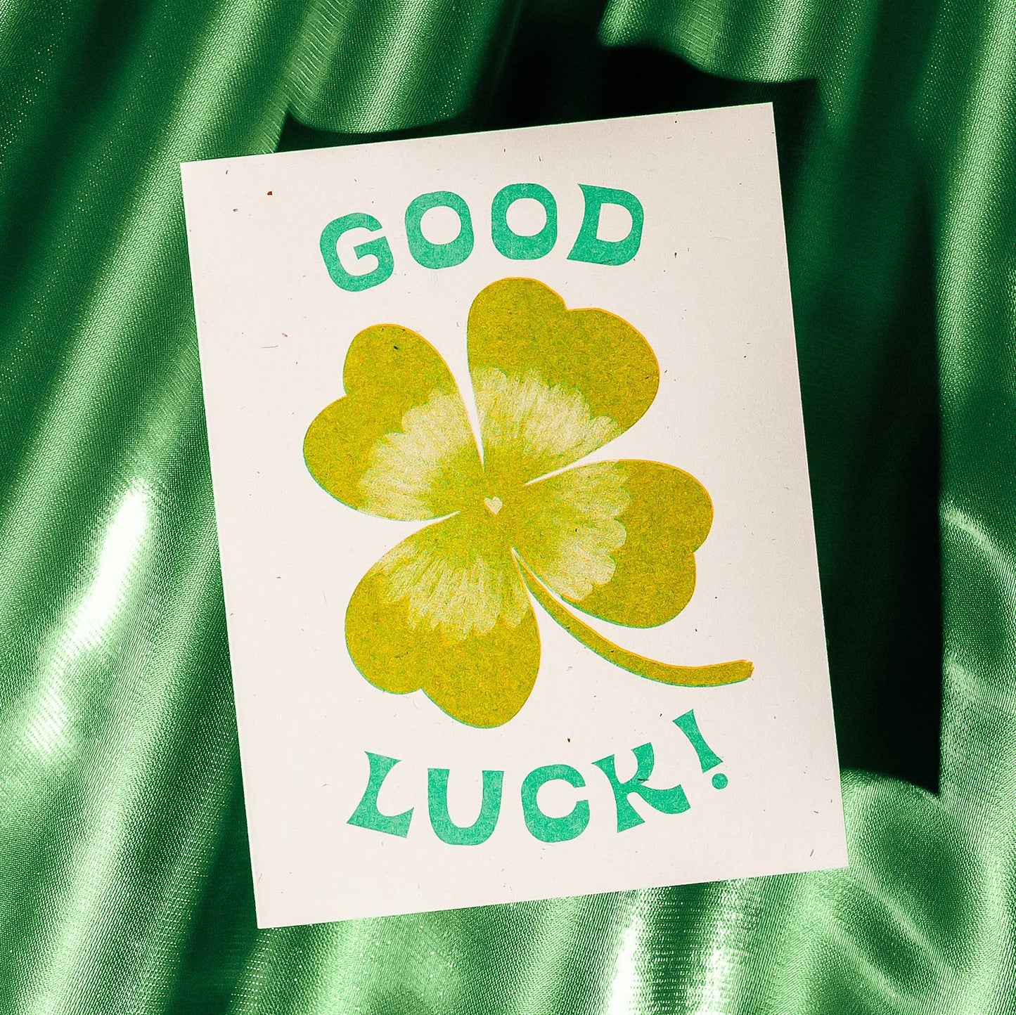 Bromstad Printing Co. - Good Luck - Risograph Card