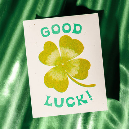Bromstad Printing Co. - Good Luck - Risograph Card