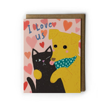 Honeyberry Studios - I Love Us Love Greeting Card