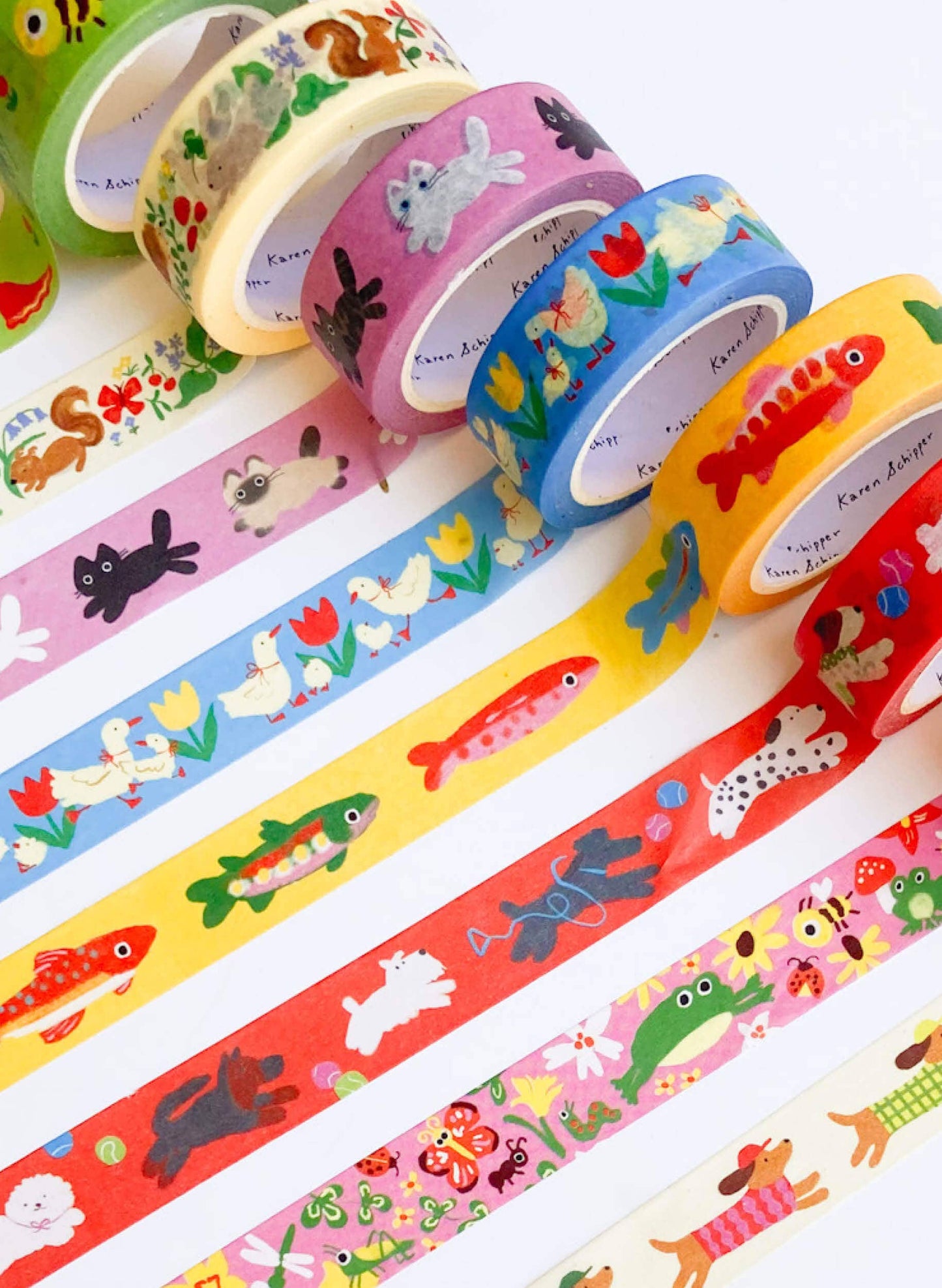 Karen Schipper - Cats Washi Tape – Cat Craft Tape | Cute Planner Tape