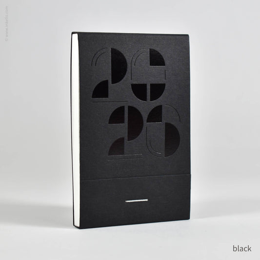 Inkello Letterpress - 2026 Matchbook Calendar™ (#107): Black
