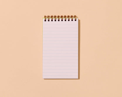And Here We Are - Letterpress Small Spiral Notebook—Sky and Clouds (Dreamy)