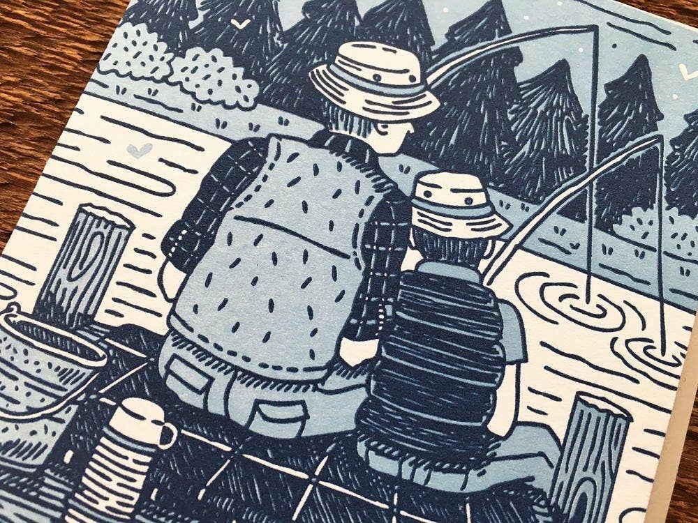 Noteworthy Paper & Press - Dad Fishing Card