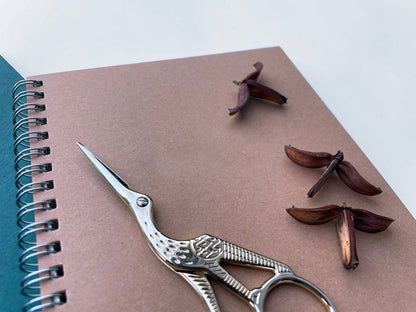 Studio Portmanteau - Kraft Left Spiral Notebook: Gridded
