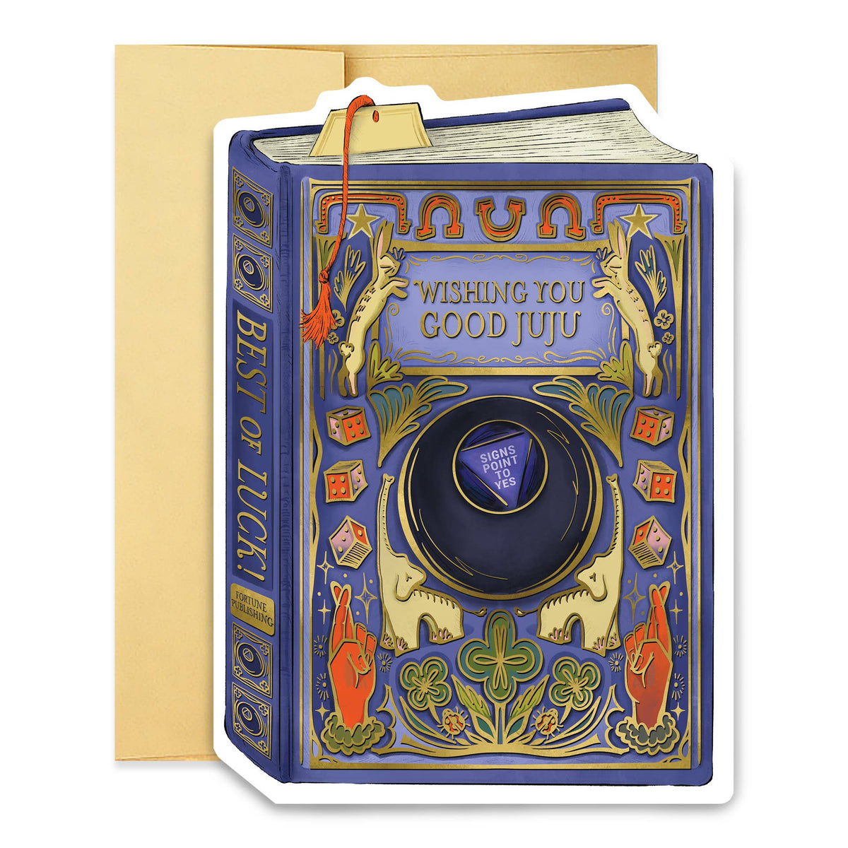 Good Juju Ink - Wishing You Good Juju Book Cover Diecut Card