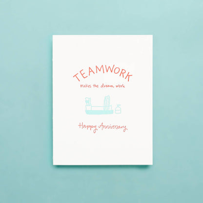 Shorthand Press - Teamwork Anniversary - Letterpress Greeting Card