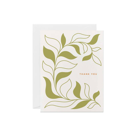 Line & Kind Paper - Thank You - Leafy Vine