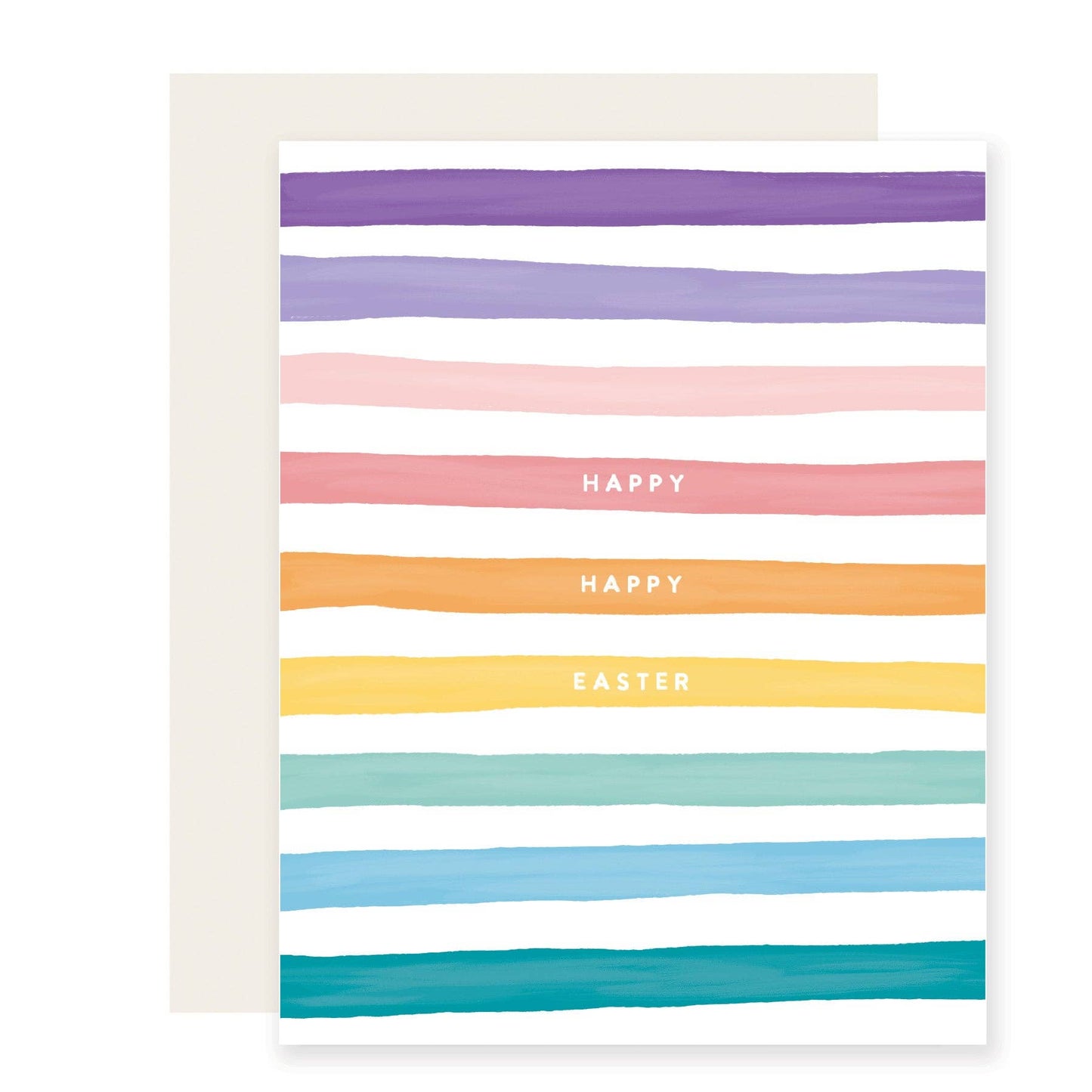 Slightly Stationery - Easter Stripes Card | Colorful Easter Card