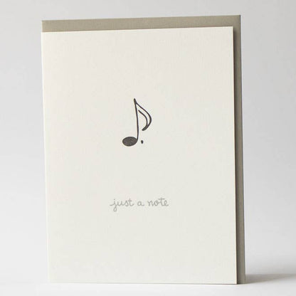 Albertine Press - Just A Note Greeting Card