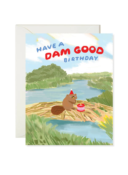 Karen Schipper - Beaver Birthday – Beaver Pun Birthday Card