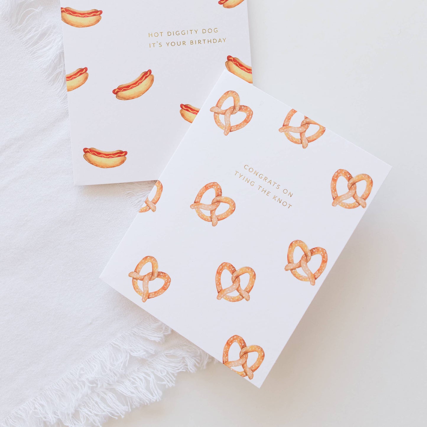 Ramona & Ruth - Pretzel Wedding Card
