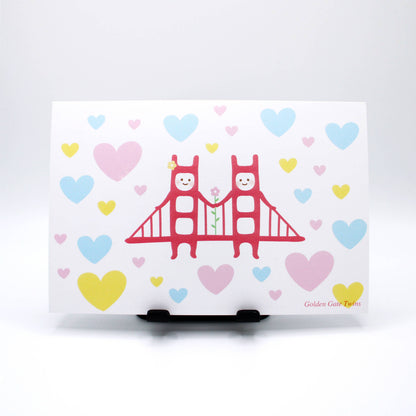 Tomoko Maruyama - Golden Gate Twins Postcard