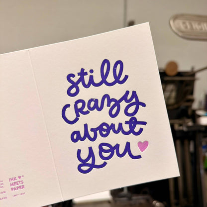 INK MEETS PAPER - Still Crazy About You - single love card