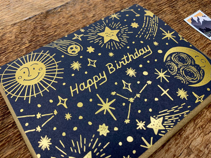 Noteworthy Paper & Press - Celestial Birthday Card