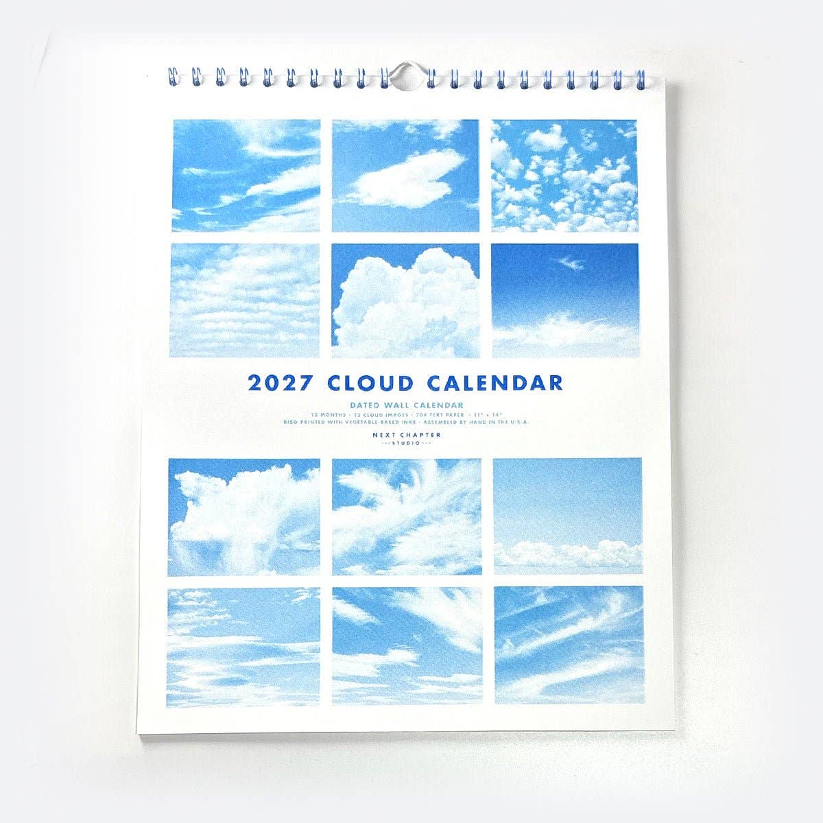 Next Chapter Studio - 2027 Risograph Wall Calendar - Clouds
