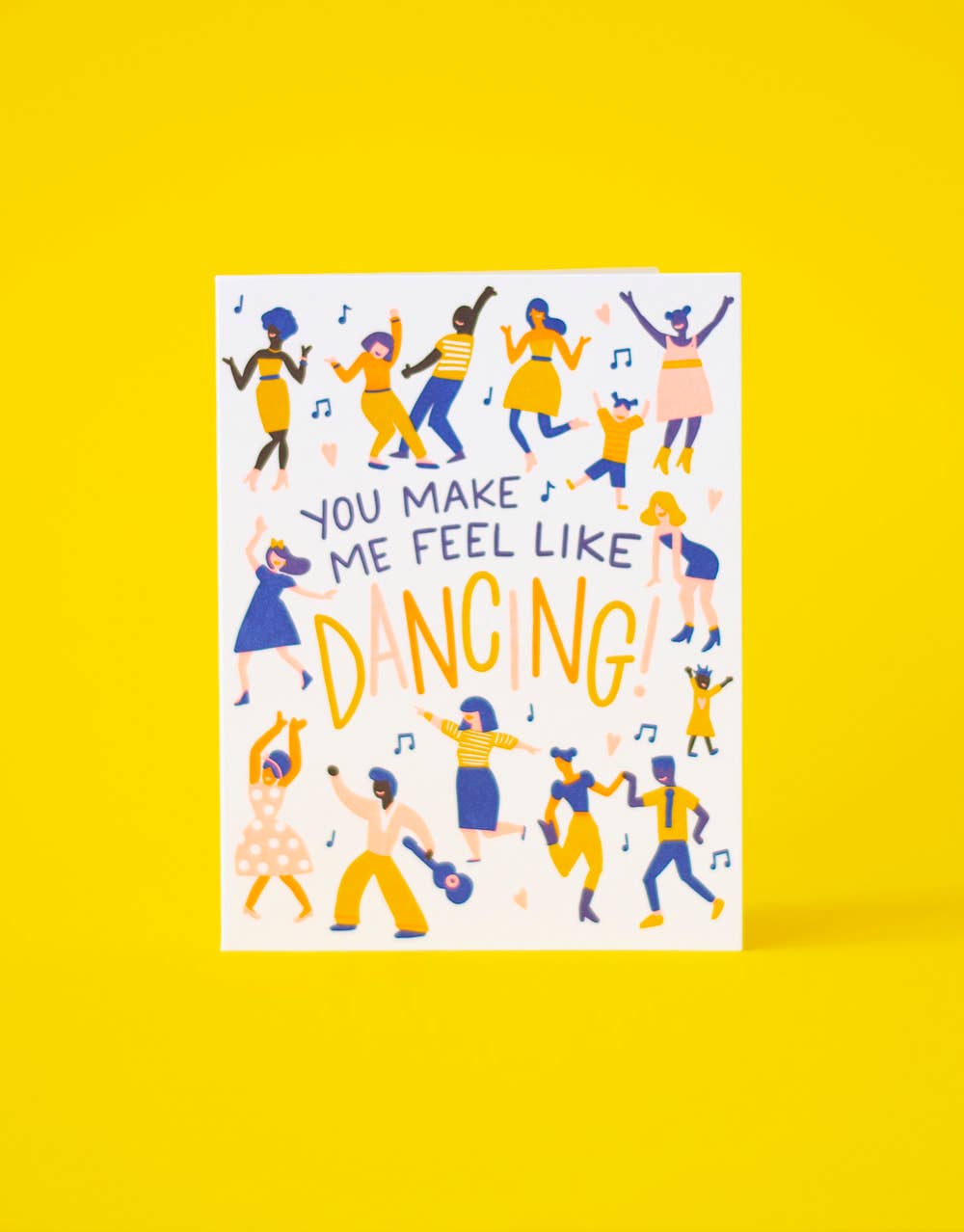 Hello!Lucky - Make Me Feel Like Dancing Letterpress Card : Paper tab
