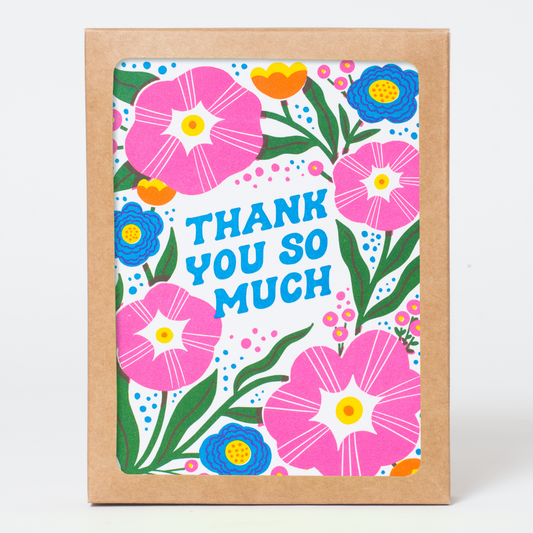 Egg Press Thank You Flowers Greeting Card Box Set