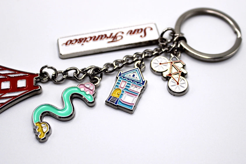 Tomoko Maruyama - San Francisco Silver Keychains: D. Fog