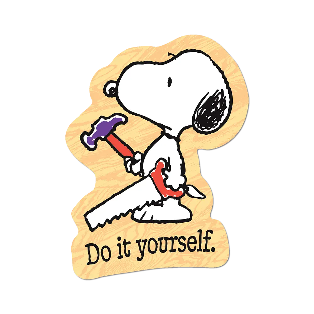 Apply Stickers - DIY Snoopy - Die-Cut Sticker (Home Improvement)