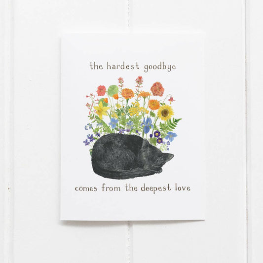 Yardia - Cat Pet Sympathy Card - Pet Loss Card