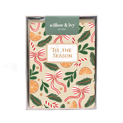 Willow & Ivy Press - Citrus Christmas Holiday Box Set of 8