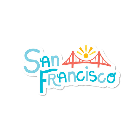 Brenna Daugherty Illustration - San Francisco Lettering Sticker