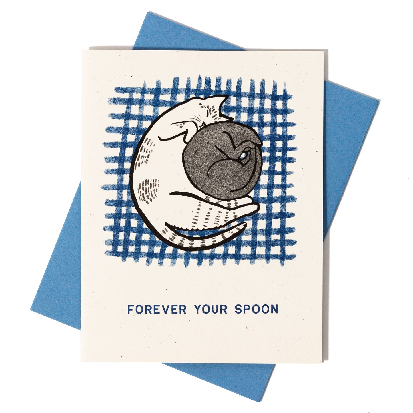 Bromstad Printing Co. - Forever Your Spoon - Risograph Card