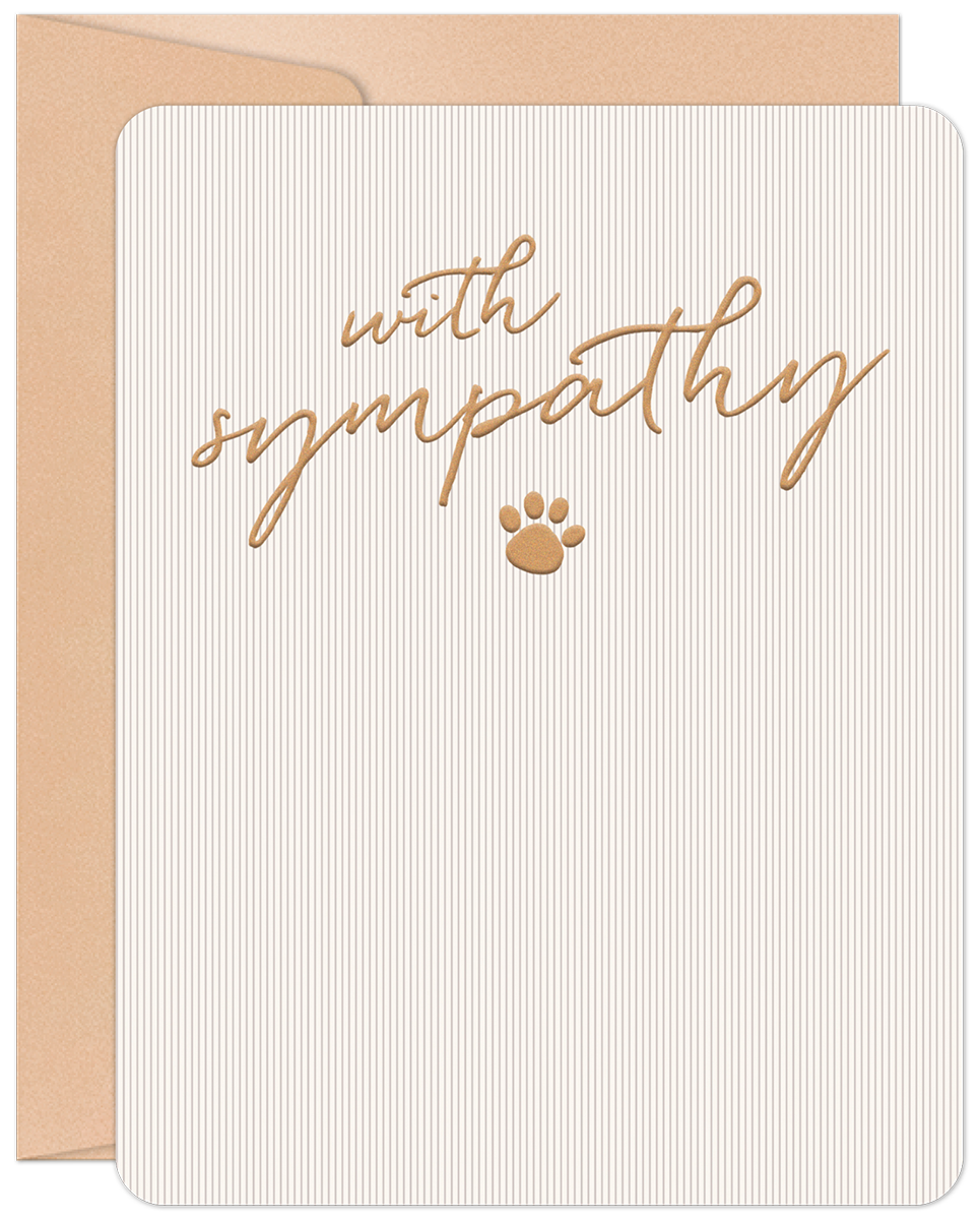 Willow & Ivy Press - Paw Print Pet Sympathy Card