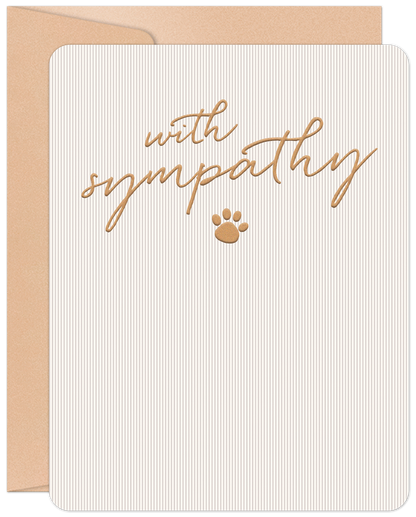 Willow & Ivy Press - Paw Print Pet Sympathy Card