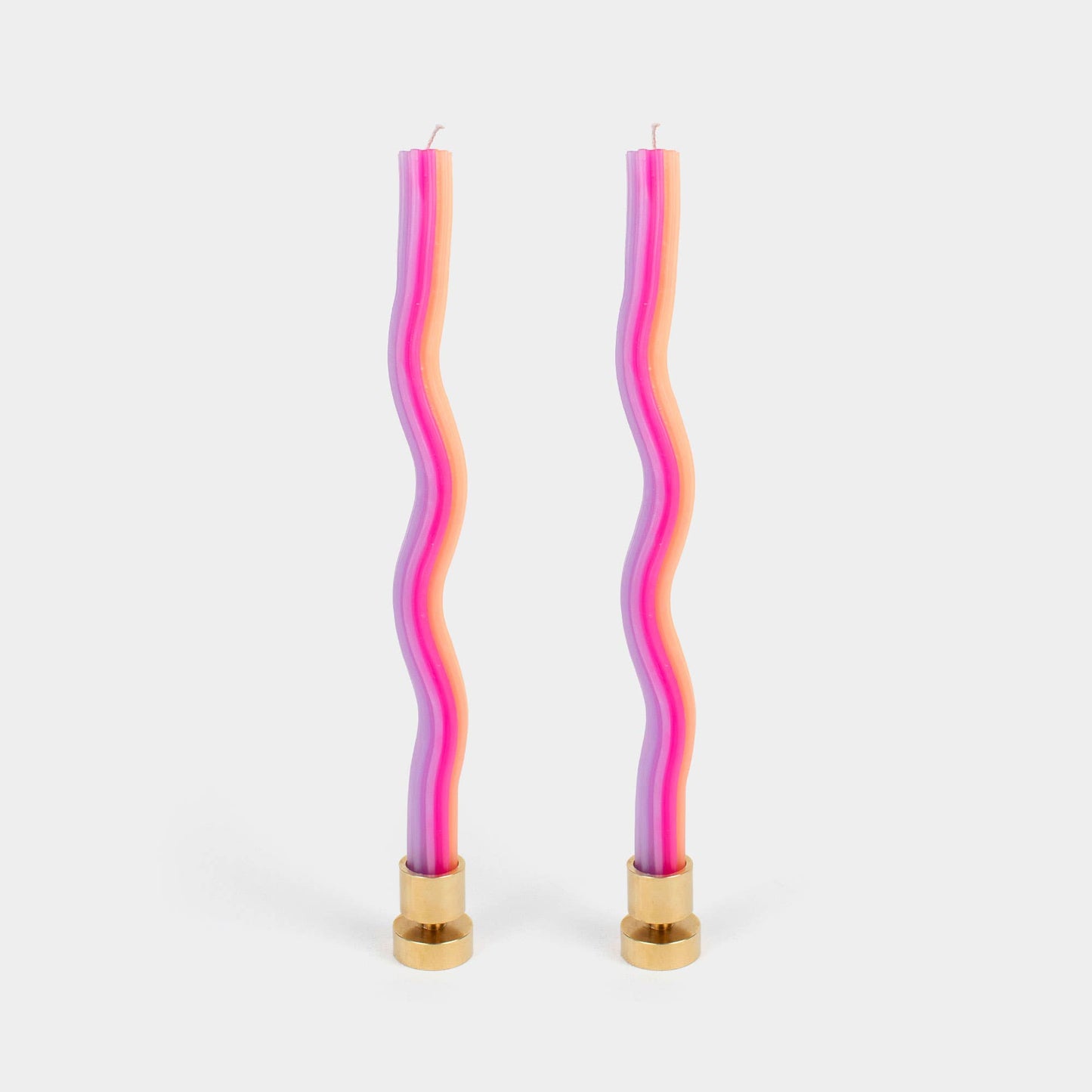 Lex Pott - Wiggle Candles - Orange, Pink & Lav. (2 Pack) - 11" Tapers