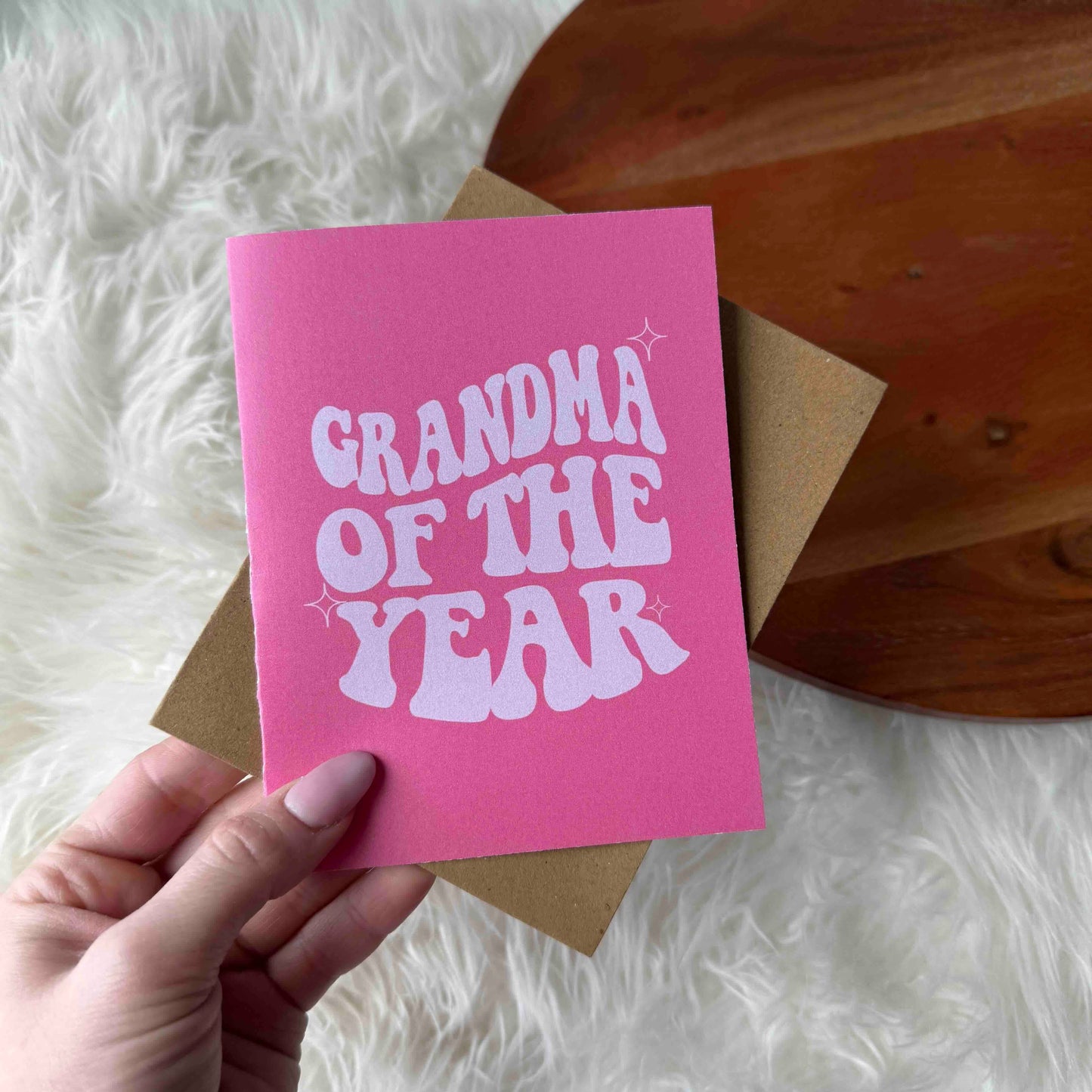 Big Moods - "Grandma of the year" Greeting Card