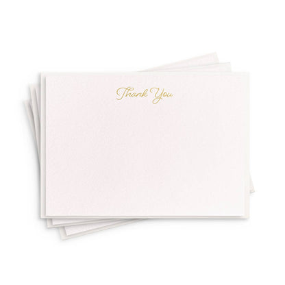 Dahlia Press - Thank You Fancy Flat - Foil Box Set of 8 Stationery