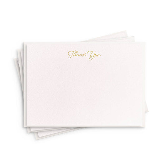 Dahlia Press - Thank You Fancy Flat - Foil Box Set of 8 Stationery