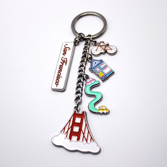 Tomoko Maruyama - San Francisco Silver Keychains: D. Fog