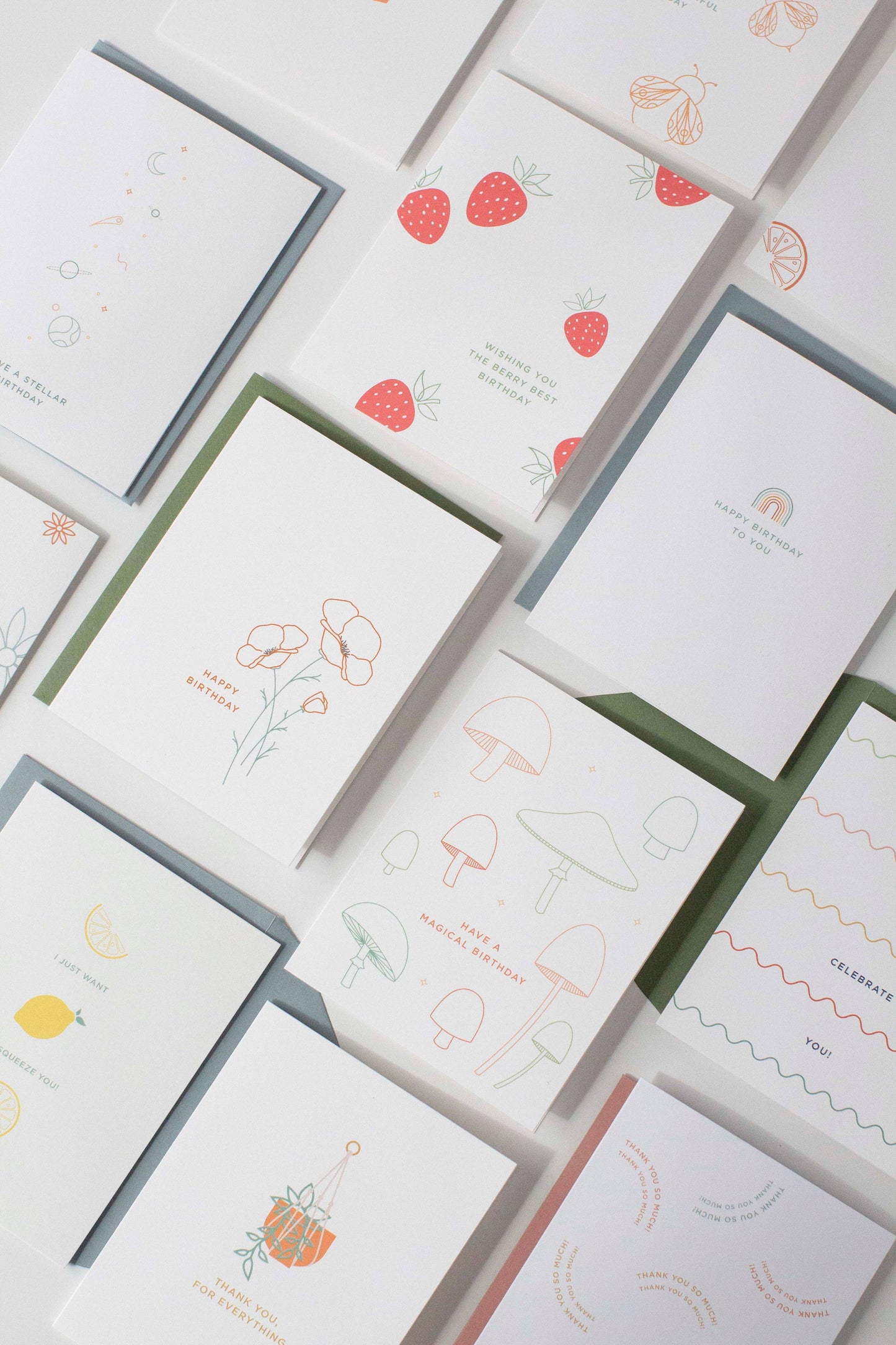 Line & Kind Paper - Birthday - California Poppies Flower