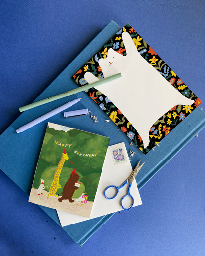 Karen Schipper - Birthday Parade - Woodland Animal Birthday Card