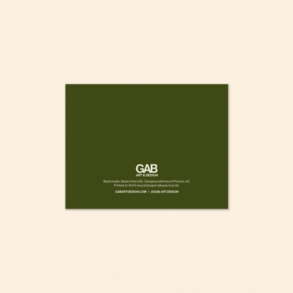Gab Art & Design - Holiday drama - greeting card