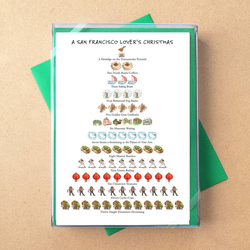 Allport Editions - Cities: 12 Days of Christmas - San Francisco Holiday Card