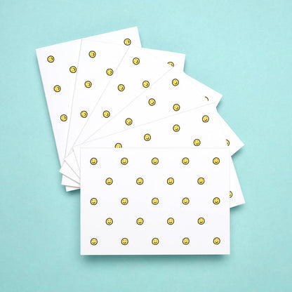 Shorthand Press - Smiley Face Pattern Letterpress Card Box Set