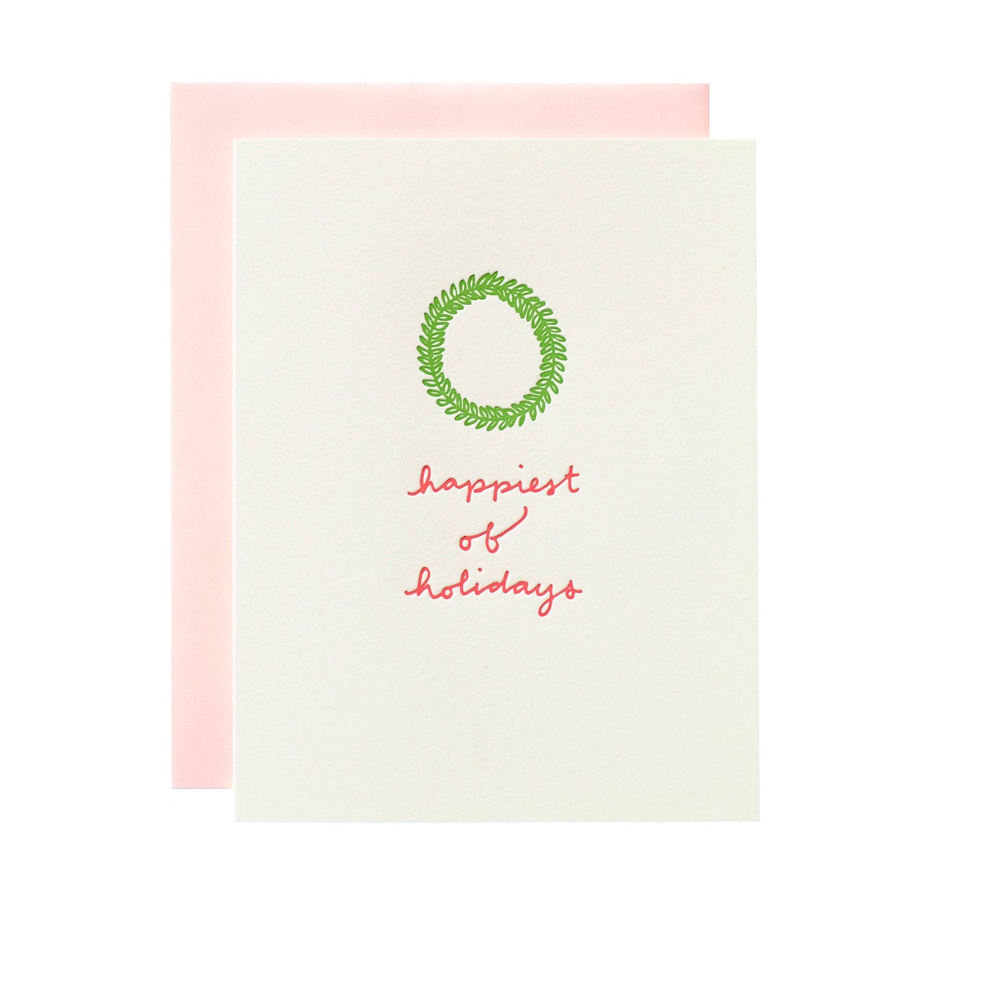 Shorthand Press - Happiest Of Holidays - Letterpress Greeting Card: Box Set