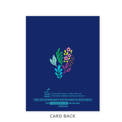 Lucy Loves Paper - Feliz Cumpleaños Floral Card | Birthday Card in Spanish