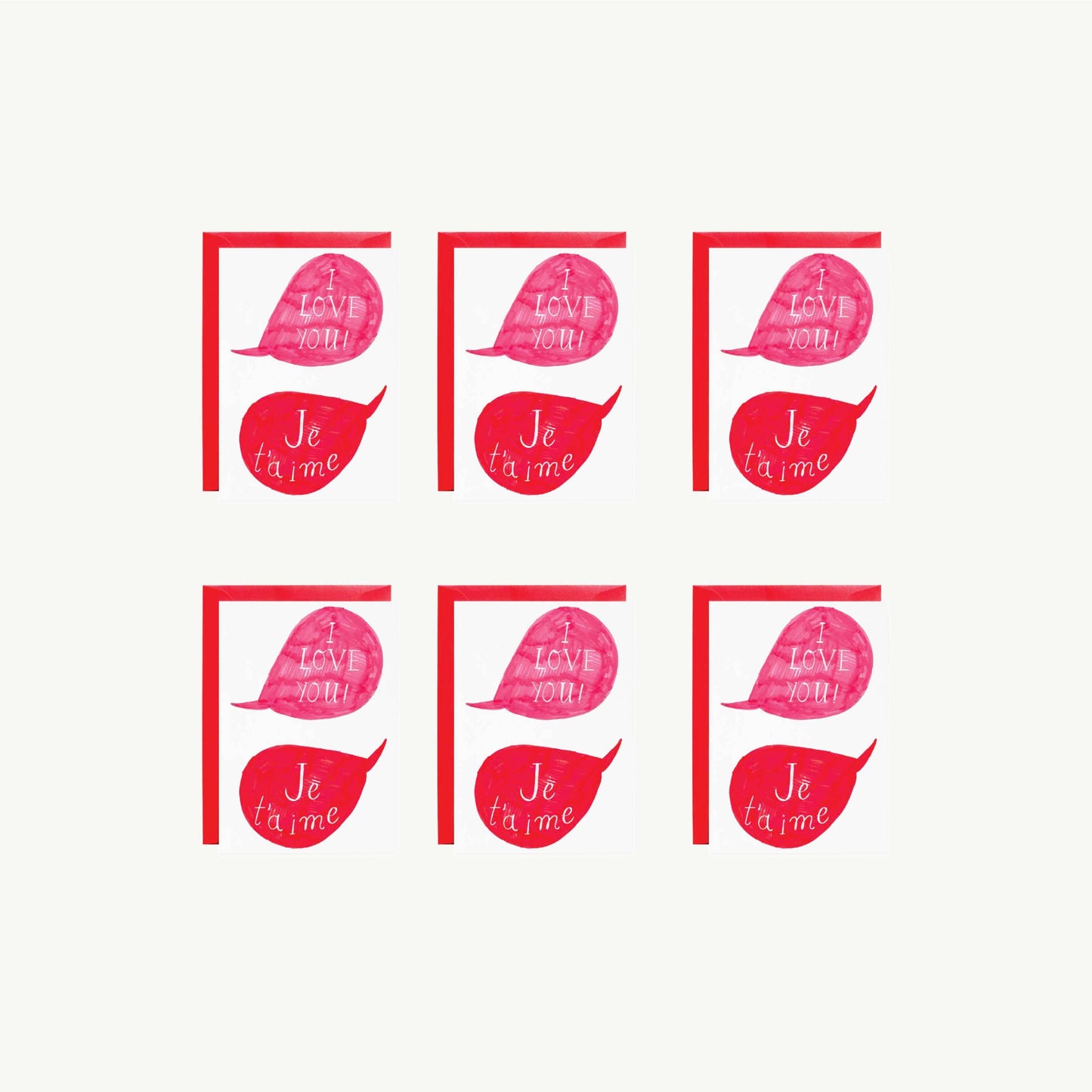 Mr. Boddington's Studio - Je T’aime - Petite Cards