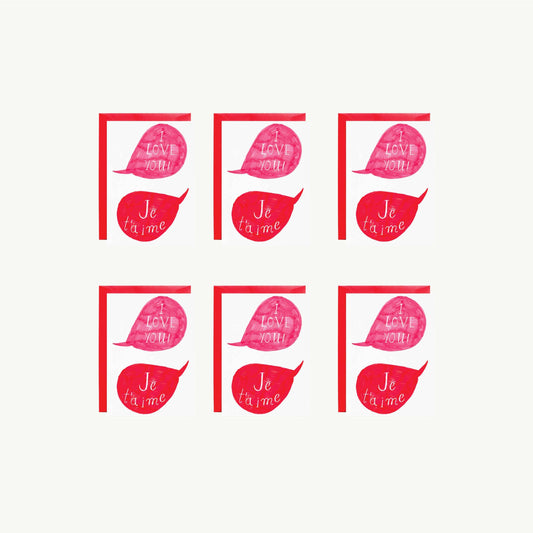 Mr. Boddington's Studio - Je T’aime - Petite Cards