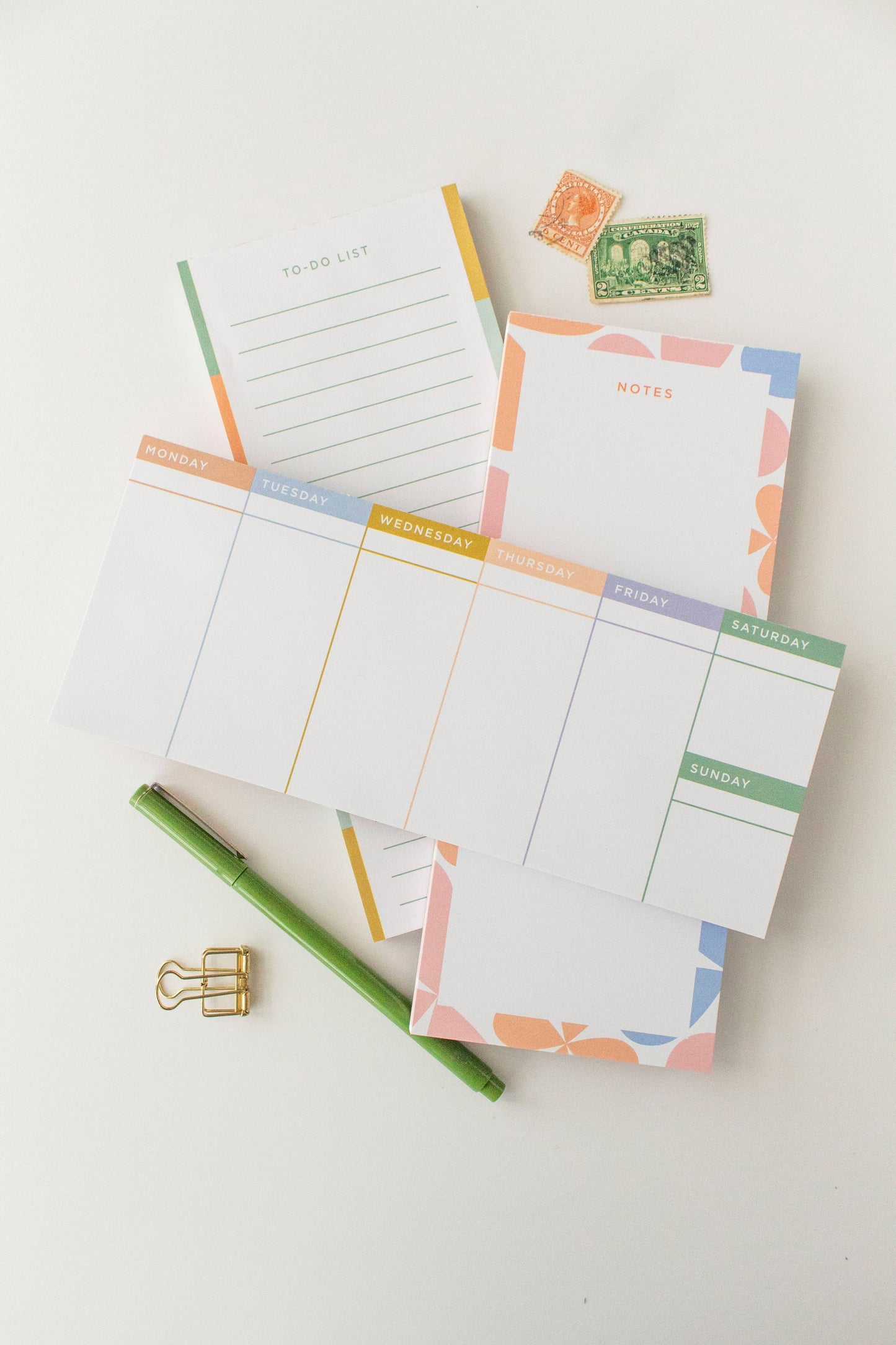 Line & Kind Paper - Weekly Desk Planner Notepad
