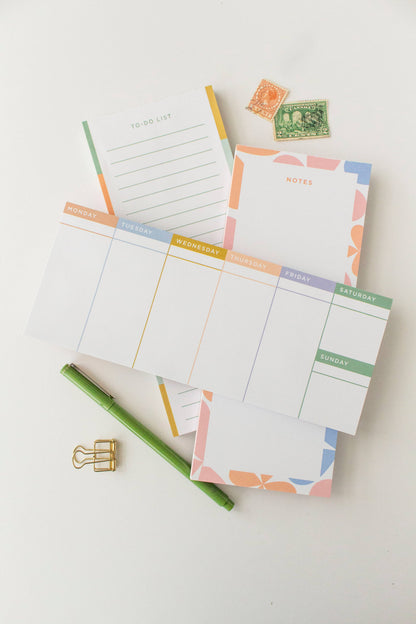 Line & Kind Paper - Weekly Desk Planner Notepad