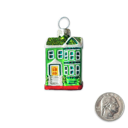 SF Mercantile - Mini Victorian House Glass Ornament